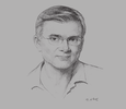 Sketch of Razeen Sally, Chairman, Institute of Policy Studies
