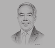 Sketch of Ahmad Tajuddin Ali, Chairman, UEM Group and Construction Industry Development Board; and Joint-Chairman, Malaysian Industry-Government Group for High Technology
