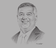 Sketch of Tunku Ahmad Burhanuddin, Group Managing Director and CEO, Themed Attractions Resorts & Hotels
