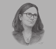 Sketch of Cecilia Malmström, European Commissioner for Trade
