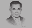 Sketch of Dato Ali Apong, Minister of Primary Resources and Tourism

