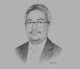 Sketch of Shazali Sulaiman, Partner, KPMG Brunei Darussalam; and Chairman, Brunei Darussalam International Chambers of Commerce and Industry
