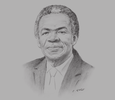 Sketch of Orville London, Chief Secretary, Tobago House of Assembly (THA)
