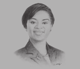 Sketch of Shamfa Cudjoe, Minister of Tourism
