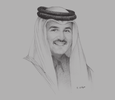 Sketch of Sheikh Tamim bin Hamad Al Thani, Emir of Qatar
