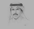 Sketch of Sheikh Abdulla bin Saoud Al Thani, Governor, Qatar Central Bank (QCB)
