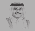 Sketch of Mohammed bin Saleh Al Sada, Minister of Energy and Industry
