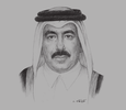Sketch of Jassim bin Saif Ahmed Al Sulaiti, Minister of Transport and Communications
