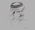 Sketch of Abdul Aziz Mohammed Al Rabban, Chairman, Business Trading Company; Partner, Place Vendôme, Qatar
