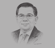 Sketch of Asmawi Syam, President Director, Bank Rakyat Indonesia
