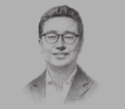 Sketch of Lee Kang Hyun, President, Korean Chamber of Commerce
