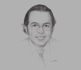 Sketch of Younes Benjelloun, Partner and CEO, CFG Bank
