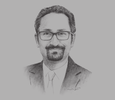 Sketch of Mohamed Benouda, CEO, SNTL Group
