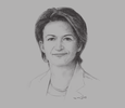 Sketch of Isabelle Kocher, CEO, Engie
