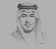 Sketch of Majed Al Hogail, Minister of Housing
