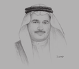 Sketch of Dr Haitham Alfalah, CEO, King Saud Medical City
