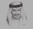 Sketch of Prince Sultan bin Salman bin Abdulaziz Al Saud, Chairman and President, Saudi Commission for Tourism and National Heritage (SCTH)
