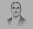 Sketch of Thabet Elwir, Chief of Commission, Jordan Investment Commission (JIC)
