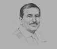 Sketch of Dr Fawzi Al Hammouri, Chairman, Private Hospitals Association (PHA)
