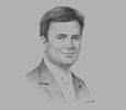 Sketch of Greg Hands, UK Minister of State for International Trade
