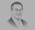 Sketch of Mohamed Loukal, Governor, Bank of Algeria (BoA)
