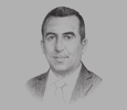 Sketch of Yazid Benmouhoub, General Manager, Algiers Stock Market
