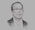 Sketch of Abdesslam Chelghoum, Minister of Agriculture, Rural Development and Fisheries
