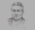 Sketch of Akli Brihi, Maghreb Cluster President, Schneider Electric
