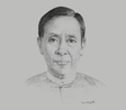 Sketch of U Kyaw Win, Minister of Planning and Finance
