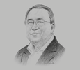Sketch of U Kyaw Kyaw Maung, Governor, Central Bank of Myanmar (CBM)
