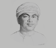 Sketch of Nasser Al Sheibani, CEO, Al Mouj Muscat
