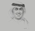 Sketch of Zayed R Al Zayani, Minister of Industry, Commerce and Tourism
