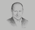 Sketch of Thierry Labbé, Head of Francophone Africa, Gras Savoye Willis Towers Watson
