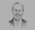 Sketch of Björn Kjerfve, Chancellor, American University of Sharjah
