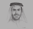Sketch of Marwan bin Jassim Al Sarkal, CEO, Sharjah Investment and Development Authority (Shurooq)
