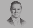 Sketch of Badr Jafar, CEO, Crescent Enterprises; and Executive Chairman, Gulftainer
