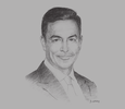 Sketch of Paulo Carreño King, Director-General, ProMéxico

