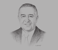 Sketch of Valentín Díez Morodo, President, Mexican Business Council for Foreign Trade, Investment & Technology
