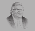 Sketch of Agustín Carstens, Governor, Banco de México
