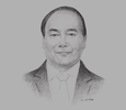Sketch of Nguyen Xuan Phuc, Prime Minister of the Socialist Republic of Vietnam
