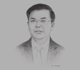 Sketch of Dinh Tien Dung, Minister of Finance
