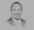 Sketch of President Uhuru Kenyatta

