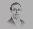 Sketch of Nizar Bouguila, CEO, Tunisie Telecom
