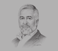 Sketch of Abdelmajid Ezzar, President, Tunisian Union of Agriculture and Fisheries
