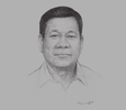 Sketch of President Rodrigo Duterte
