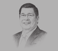 Sketch of Dr Edgardo R Cortez, President and CEO, St Luke’s Medical Centre

