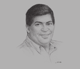 Sketch of Ravi Karunanayake, Former Minister of Finance
