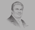 Sketch of Jim McCabe, CEO, Standard Chartered Sri Lanka
