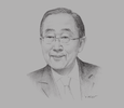 Sketch of Ban Ki-moon, Former Secretary-General, UN
