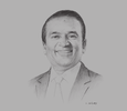 Sketch of Ashok Pathirage, Chairman and Managing Director, Softlogic Group

